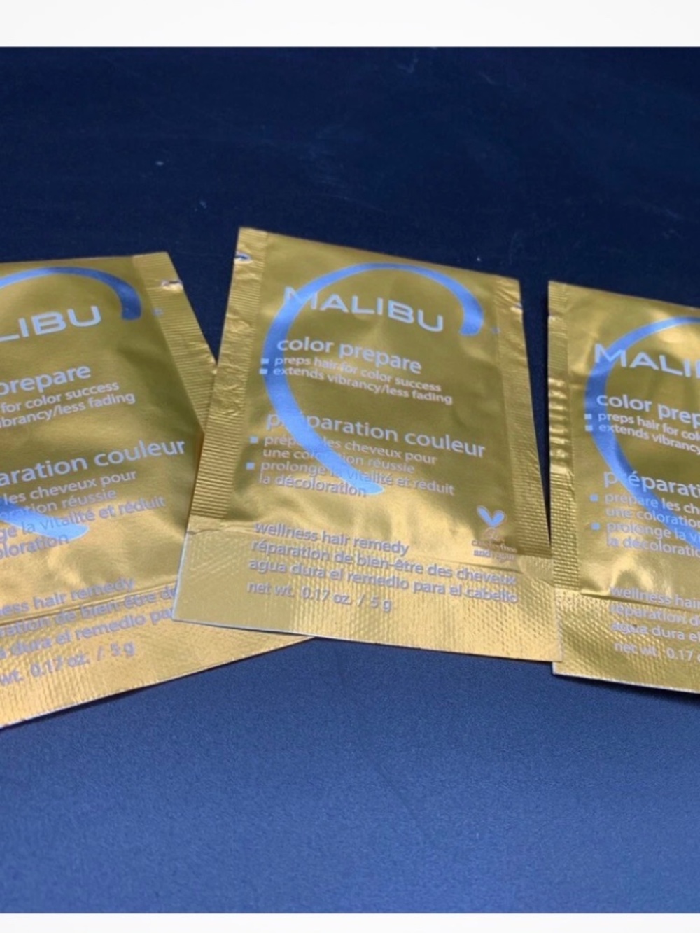 Lot 3 Malibu C Color Preopare wellness hair remedy for Color Vibrancy